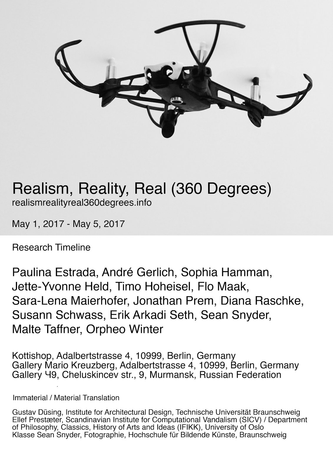 Realism, Reality, Real (360 Degrees), poster, 2017